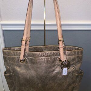 Michael Kors Metallic Leather tote bag - Gold